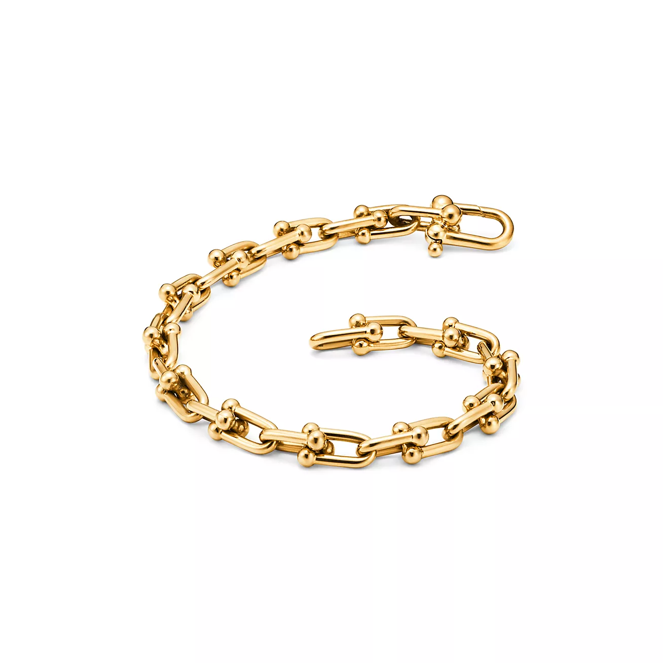 HARDWARE SMALL LINK 26 MOTIF GOLD BRACELET