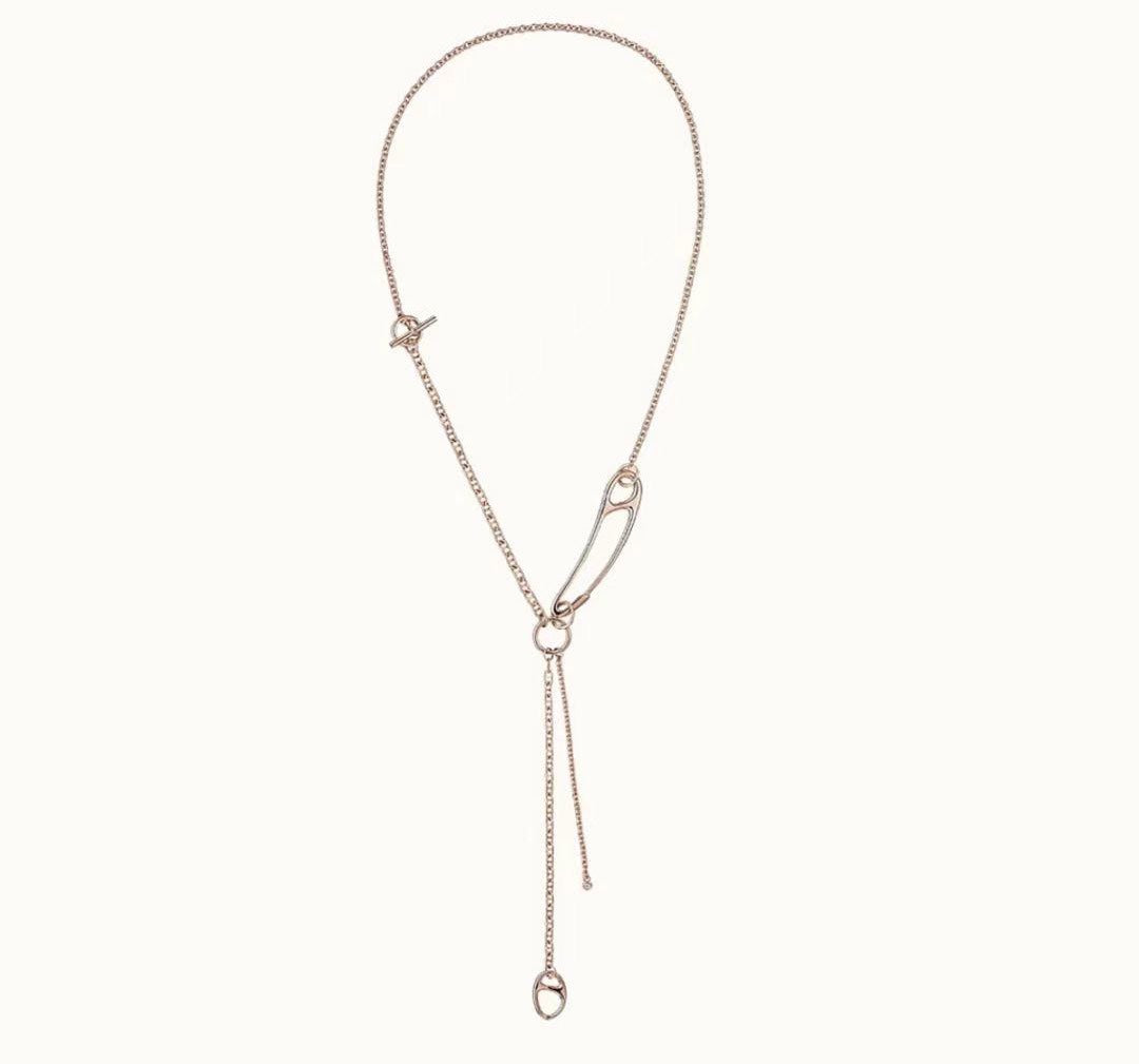 CHAINE D'ANCRE PUNK LONG NECKLACE