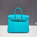 HM BIRKIN 30CM CLOUD BLUE OSTRICH LEATHER GOLD HARDWARE
