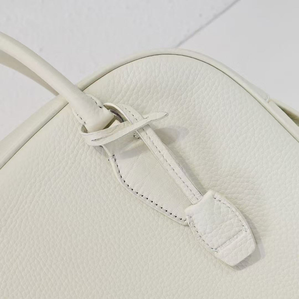 THE ROW INDIA TOTE BAG 32 IN CREAM CALFSKIN