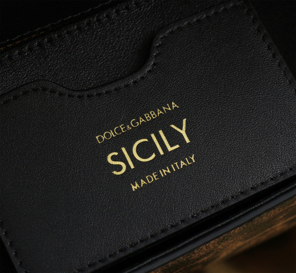 DG SICILY DAUPHINE LEOPARD 25 CALFSKIN