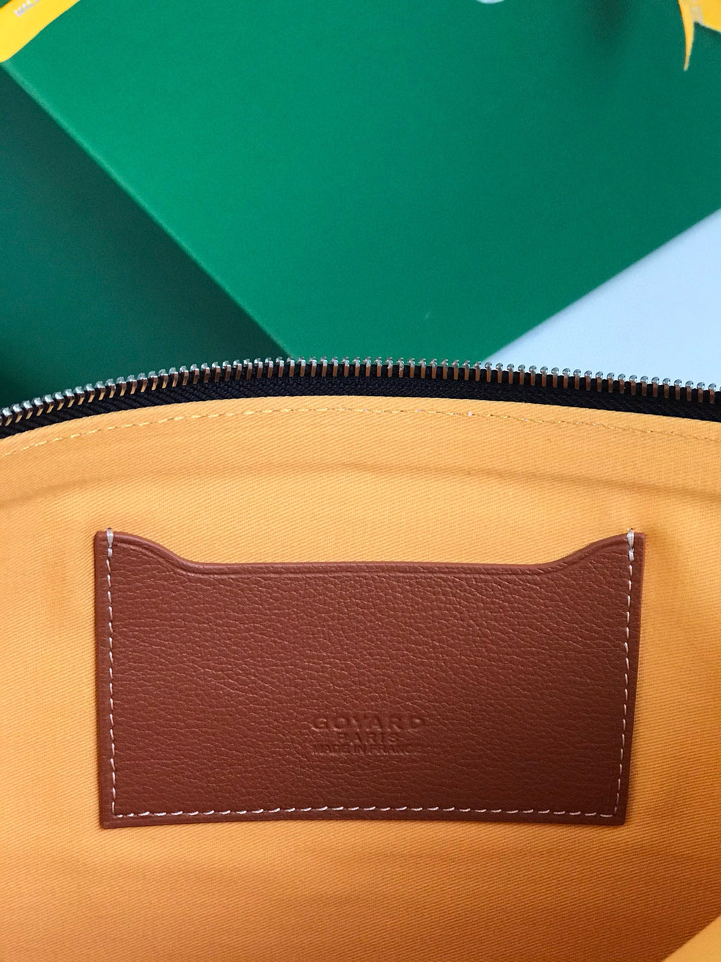 SENAT POCHETTE IN BLACK GOYARDINE CANVAS