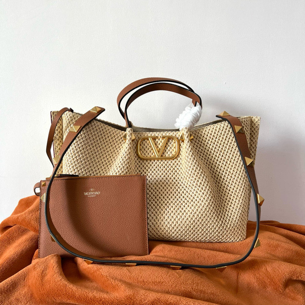 STRAW SUMMER TOTE 35 IN RAFFIA