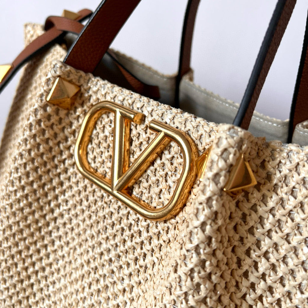 STRAW SUMMER TOTE 35 IN RAFFIA