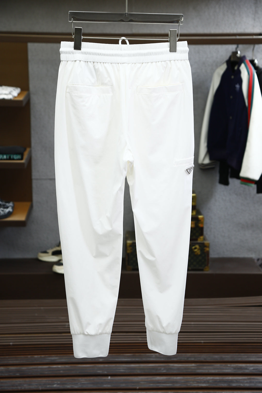 PRADA WHITE JOGGER PANTS 458745