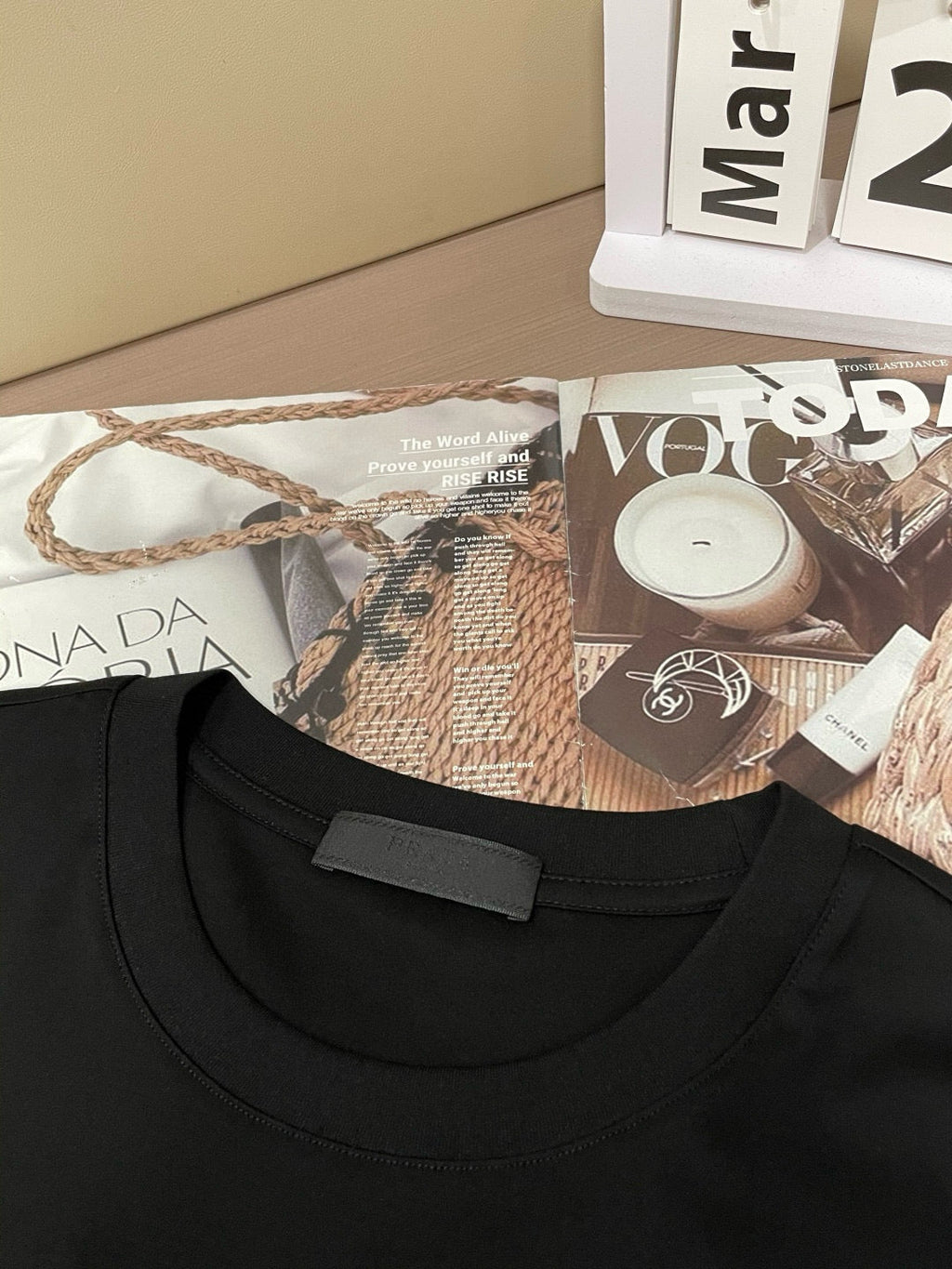 PRADA T-SHIRT BLACK COTTON 896357