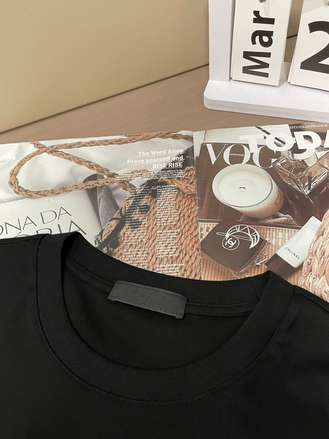 PRADA T-SHIRT BLACK COTTON 896357