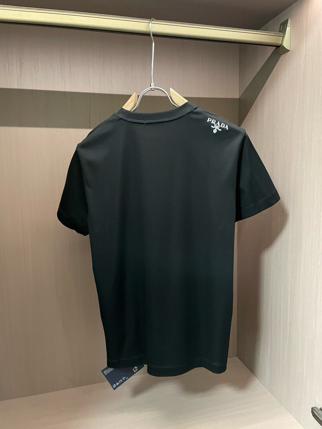 PRADA T-SHIRT BLACK COTTON 896357
