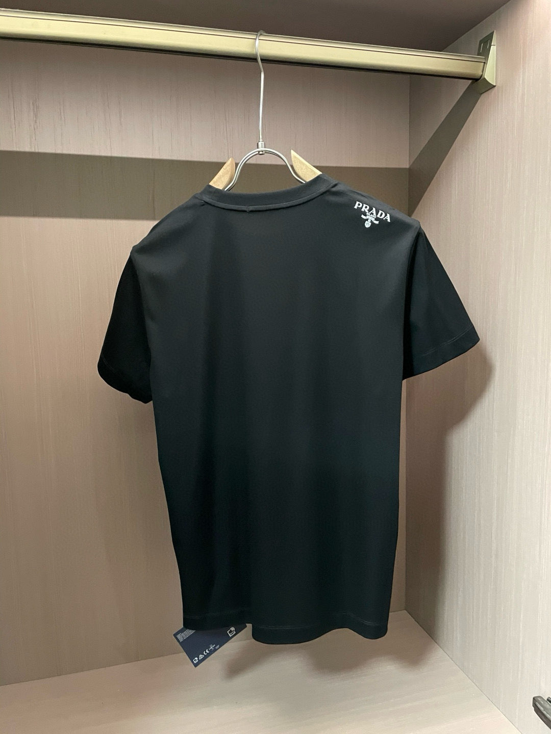 PRADA T-SHIRT BLACK COTTON 896357