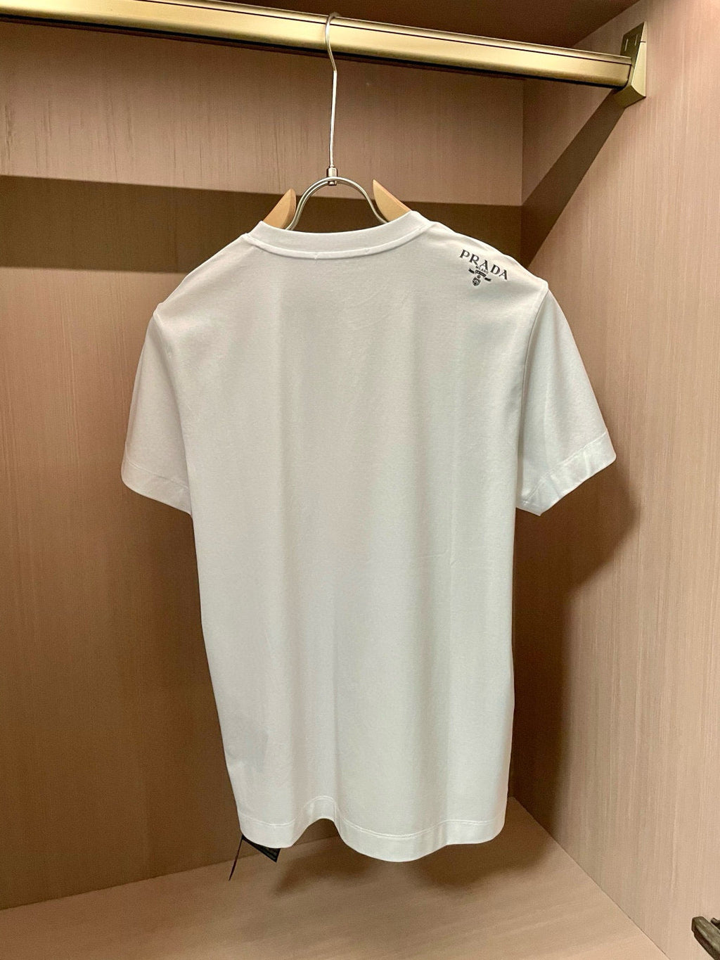 PRADA T-SHIRT WHITE COTTON 742153