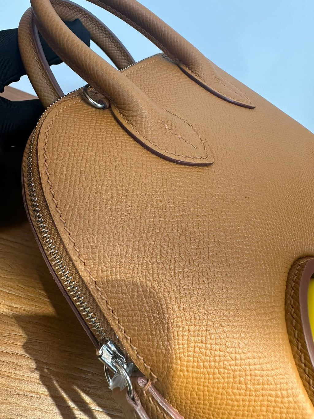 MINI BODIE ON WHEELS 18 IN SEPIA BROWN EPSOM LEATHER