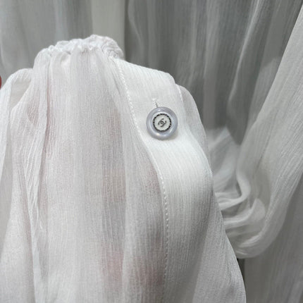 CC READY-TO-WEAR – WHITE SHEER ORGANZA BLOUSE