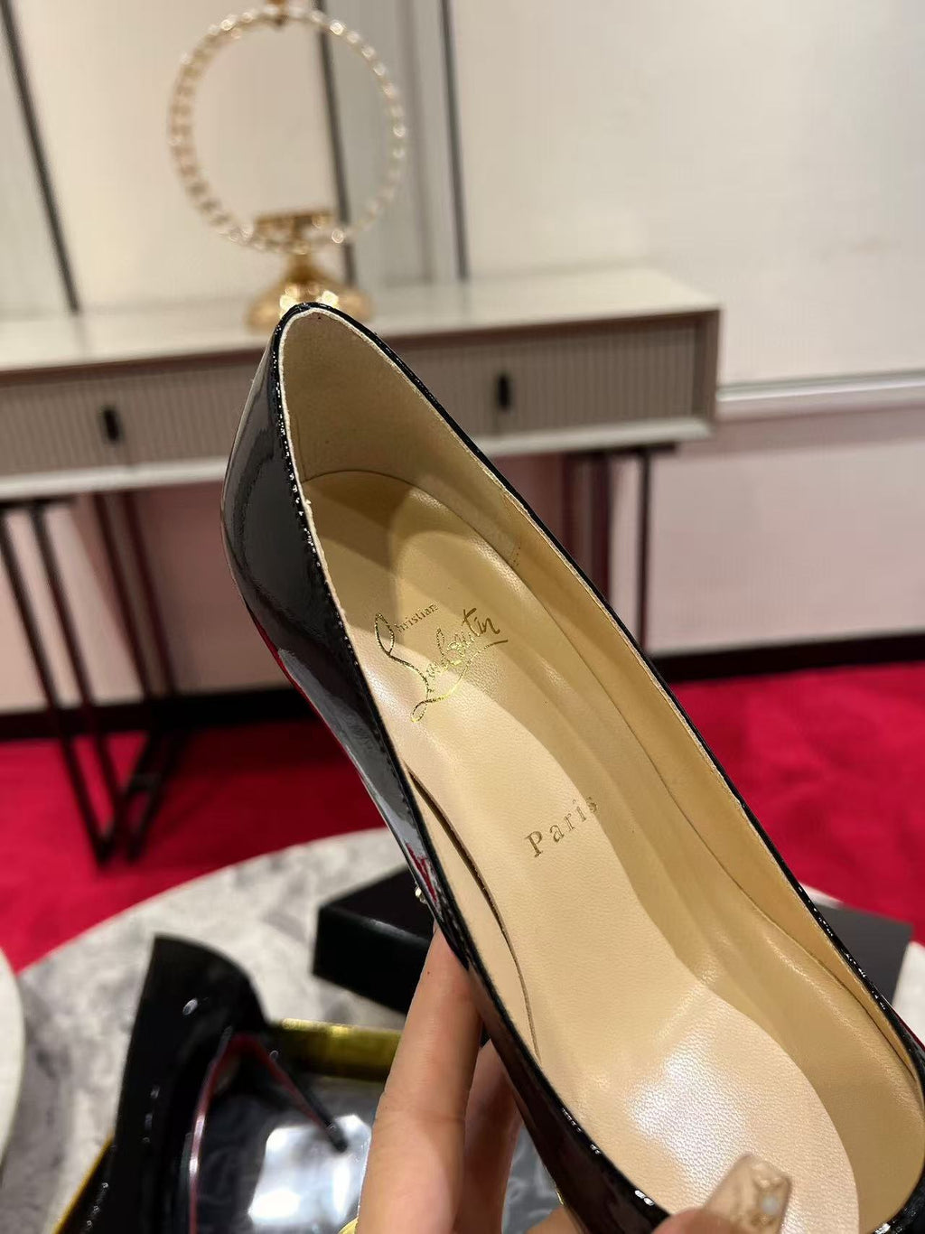 KATE PUMPS BLACK PATENT CALFSKIN