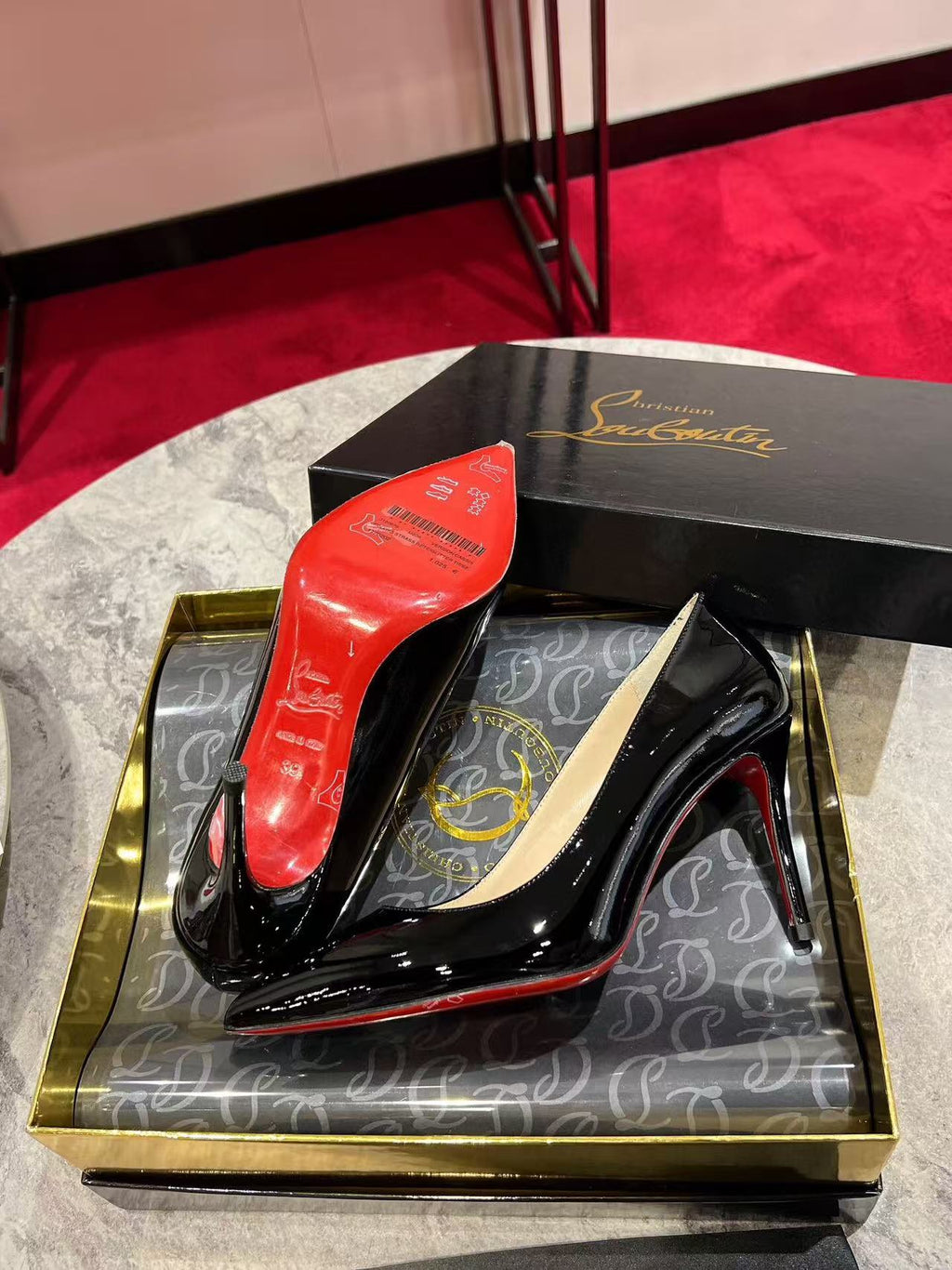 KATE PUMPS BLACK PATENT CALFSKIN