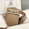 HAC À DOS PM BACKPACK IN LIGHT BROWN TOGO CALFSKIN