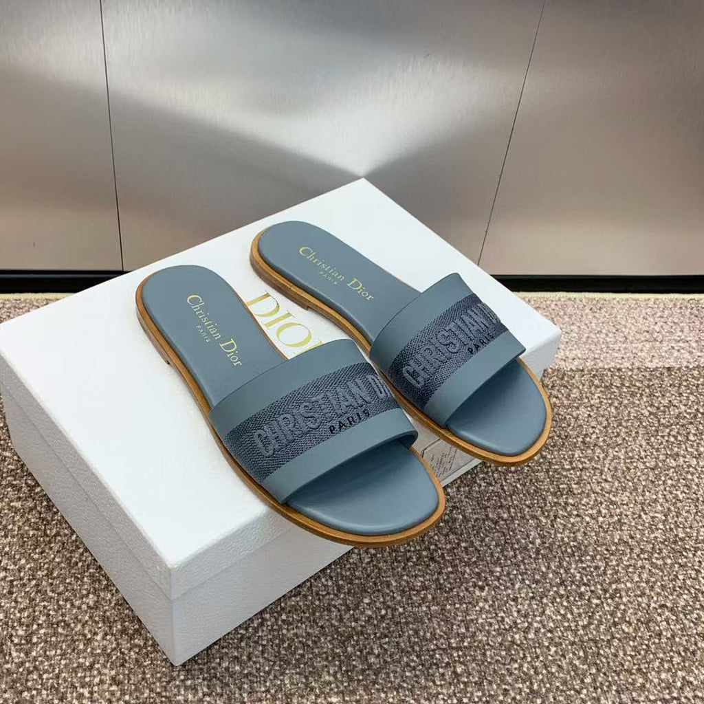CD D-WAY SLIDES IN BLUE CANVAS