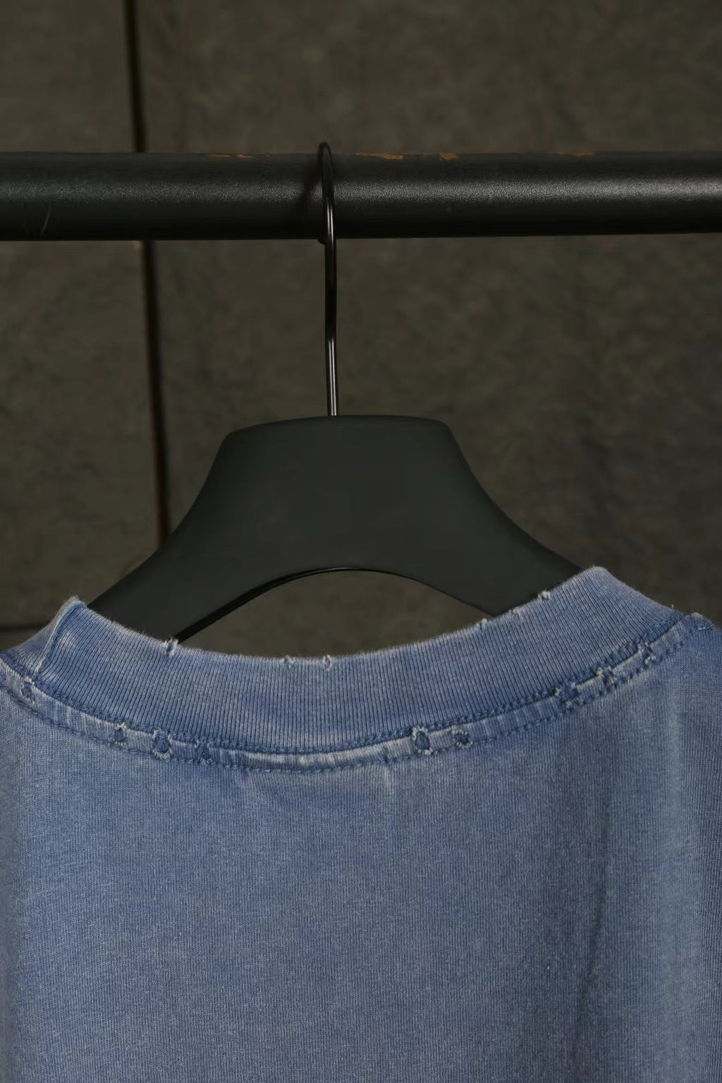 Balen Vintage Logo Blue Jersey T-Shirt