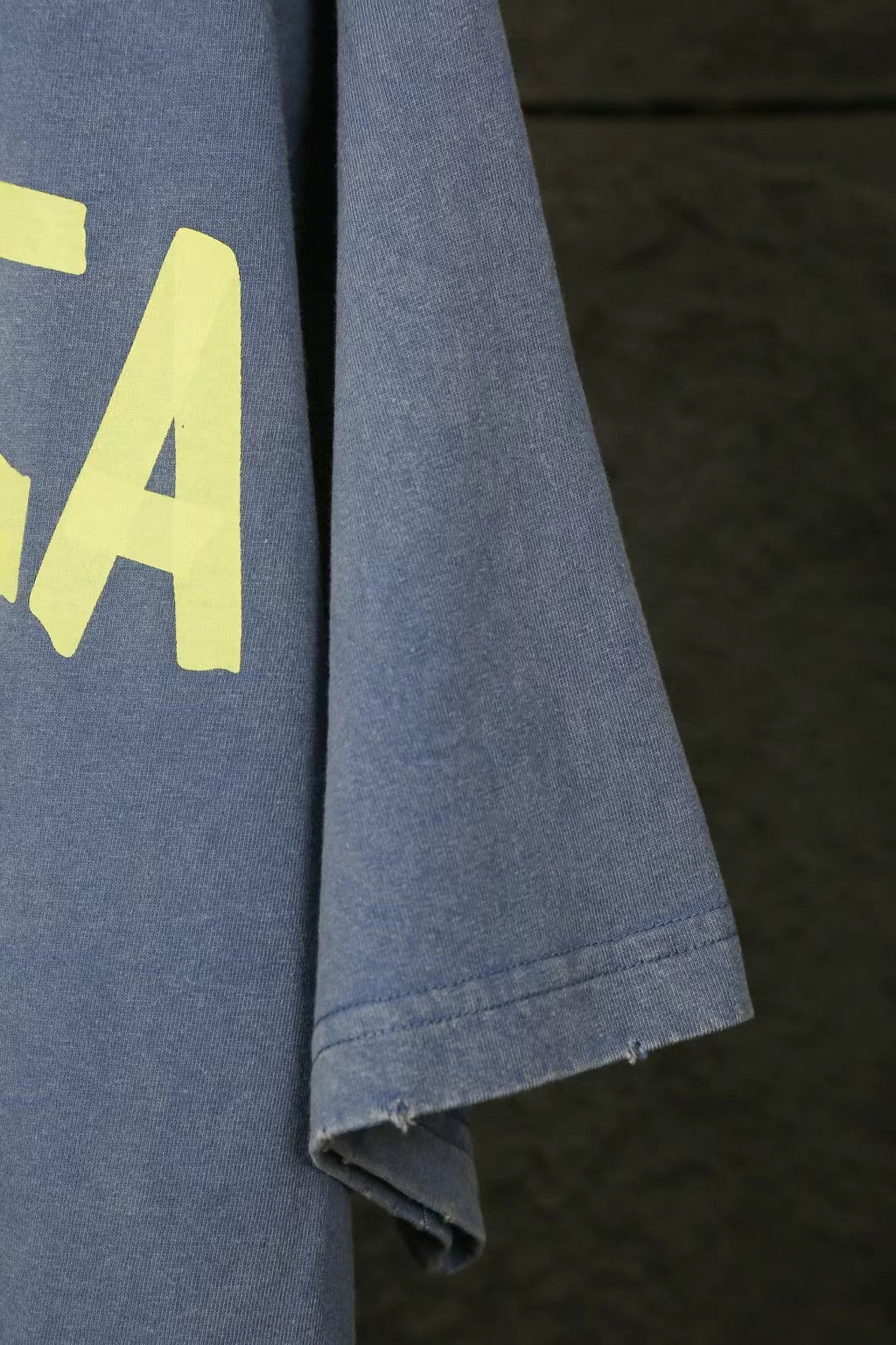 Balen Vintage Logo Blue Jersey T-Shirt