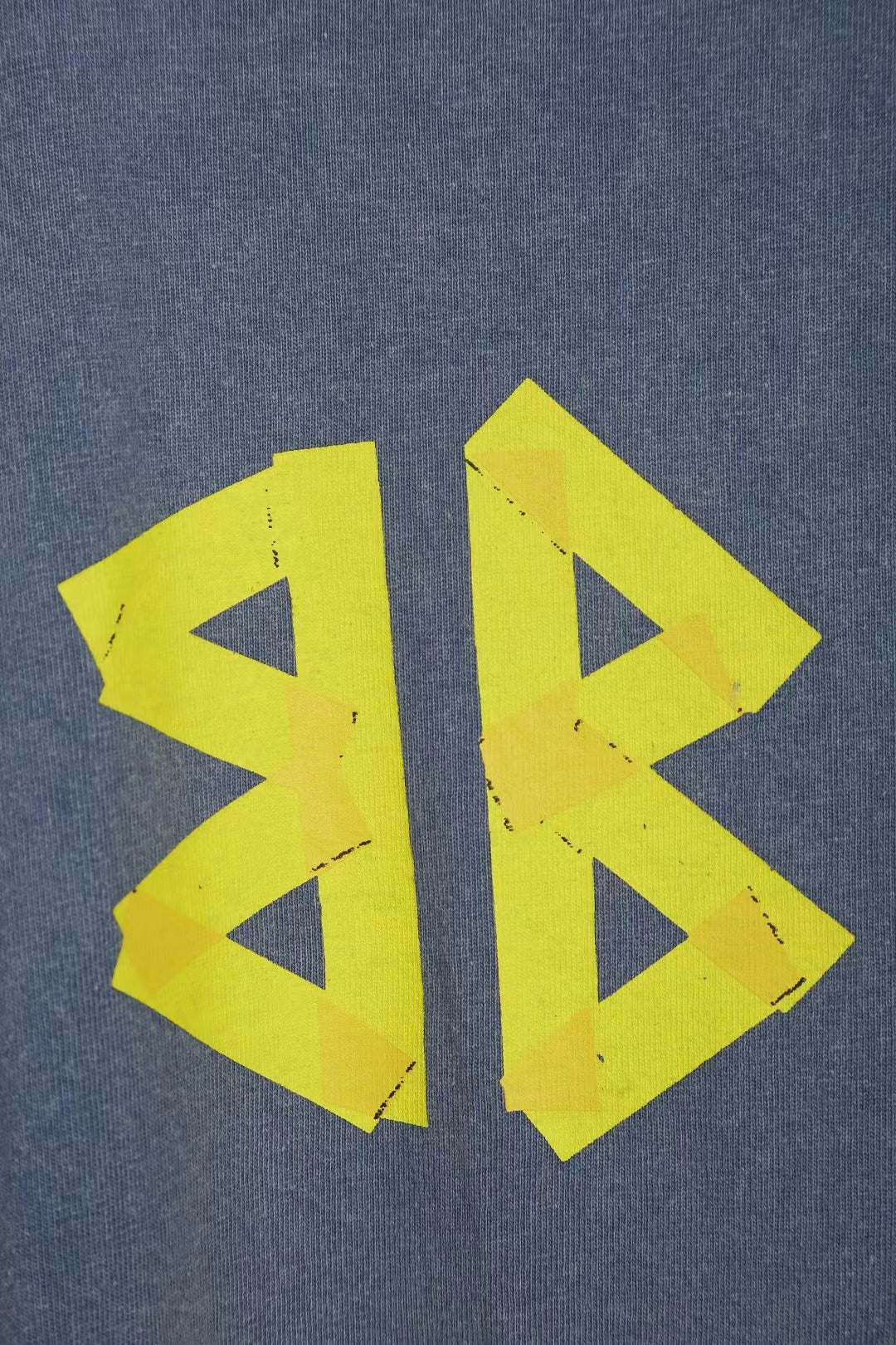 Balen Vintage Logo Blue Jersey T-Shirt