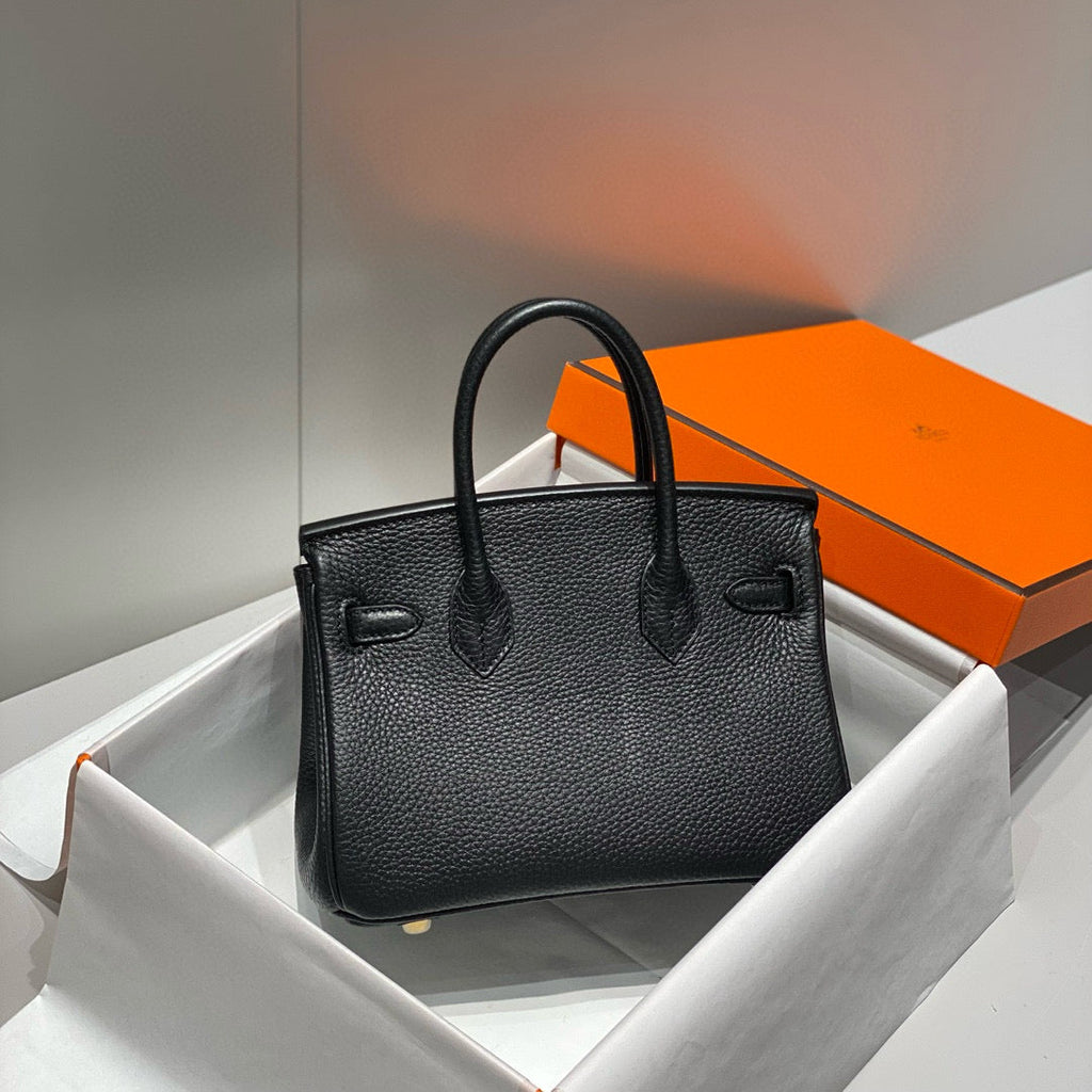 HM BIRKIN 20CM BAG BLACK TOGO LEATHER GOLD HARDWARE