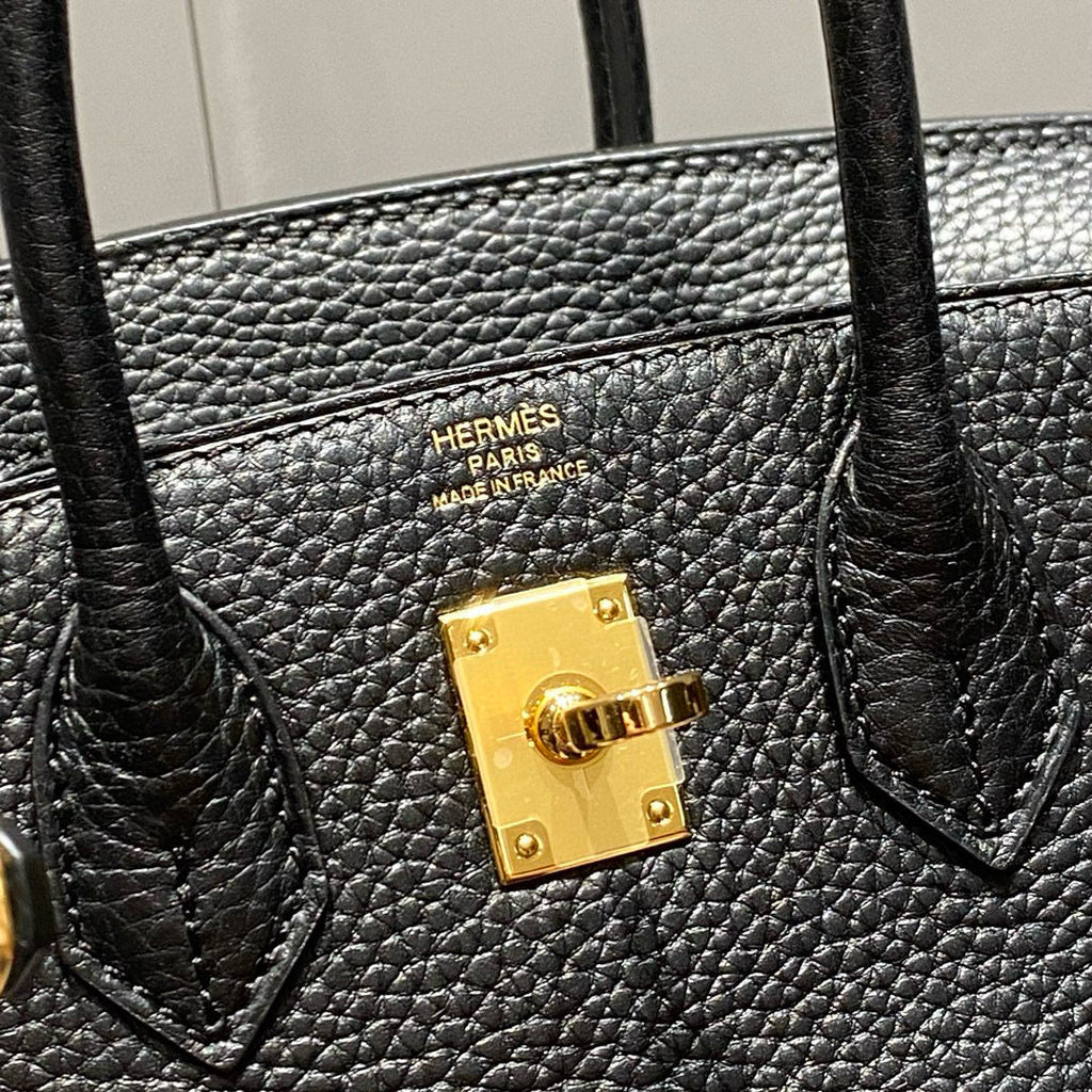 HM BIRKIN 20CM BAG BLACK TOGO LEATHER GOLD HARDWARE