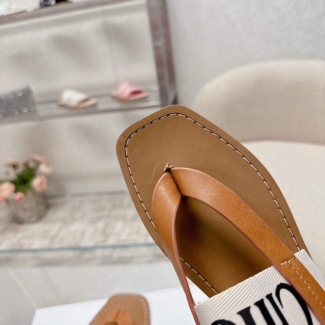 STRAP SANDALS IN TAN BROWN CANVAS AND CALFSKIN
