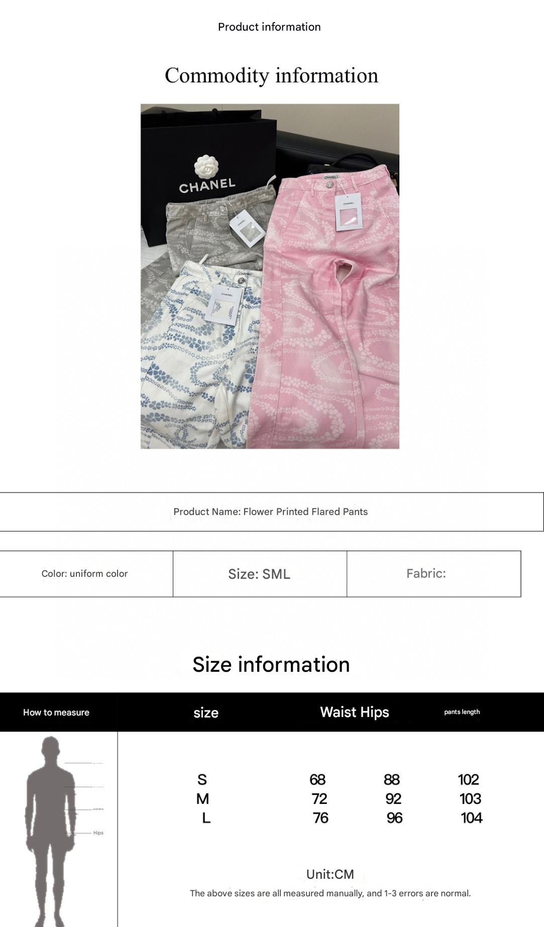 CC WIDE LEG PANTS IN GREY FLORAL SILK