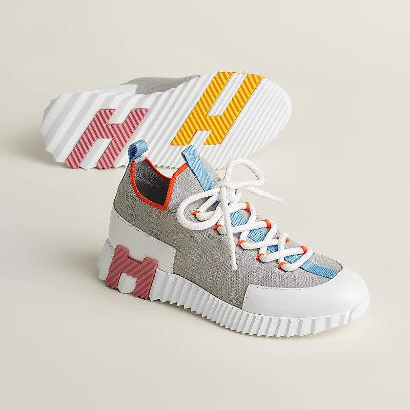 JUMPING SNEAKERS GREY MESH AND H DETAIL SOLE