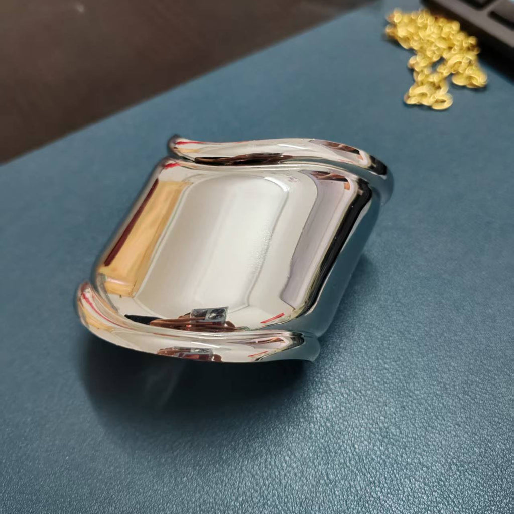 KLEINER BONE CUFF IN SILBER