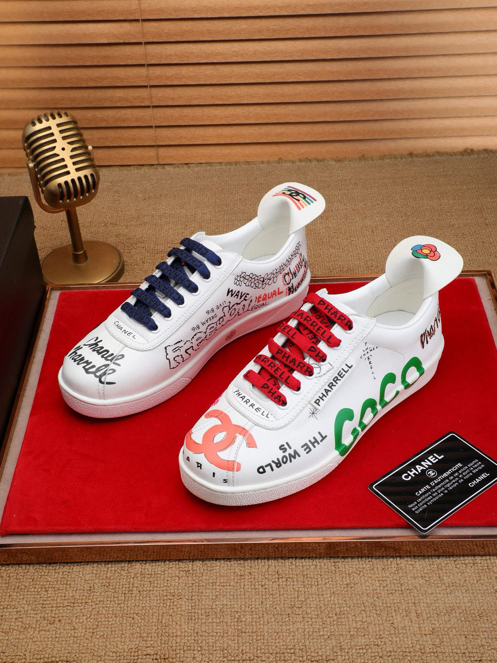 CC COCO SNEAKERS IN COLORFUL CALFSKIN