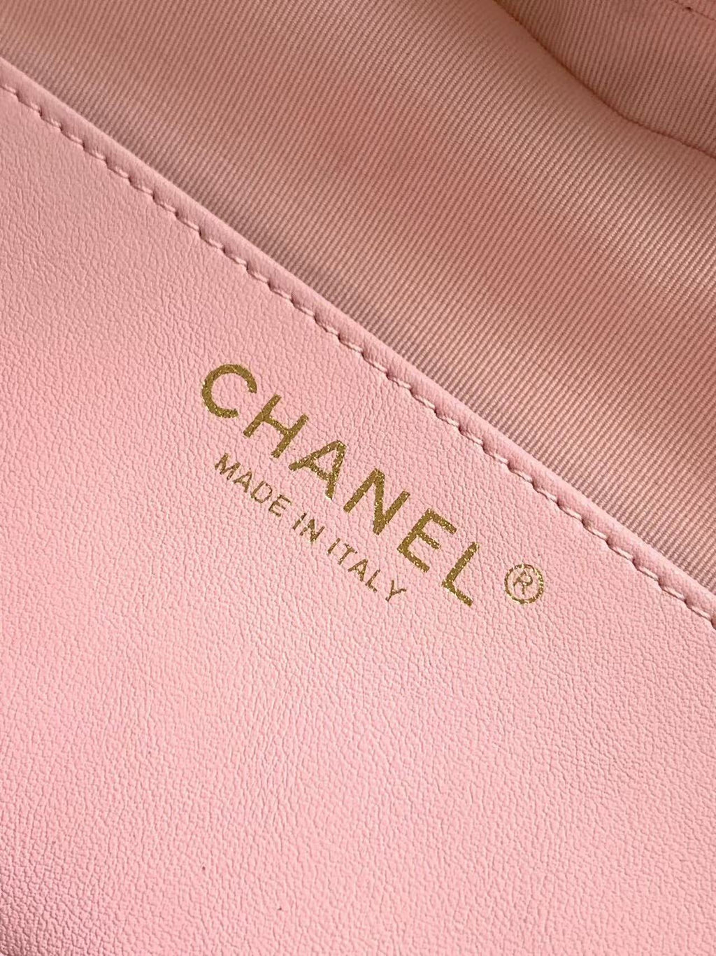 CC HEART QUILTED SHOULDER BAG 19 IN PINK CALFSKIN TP2
