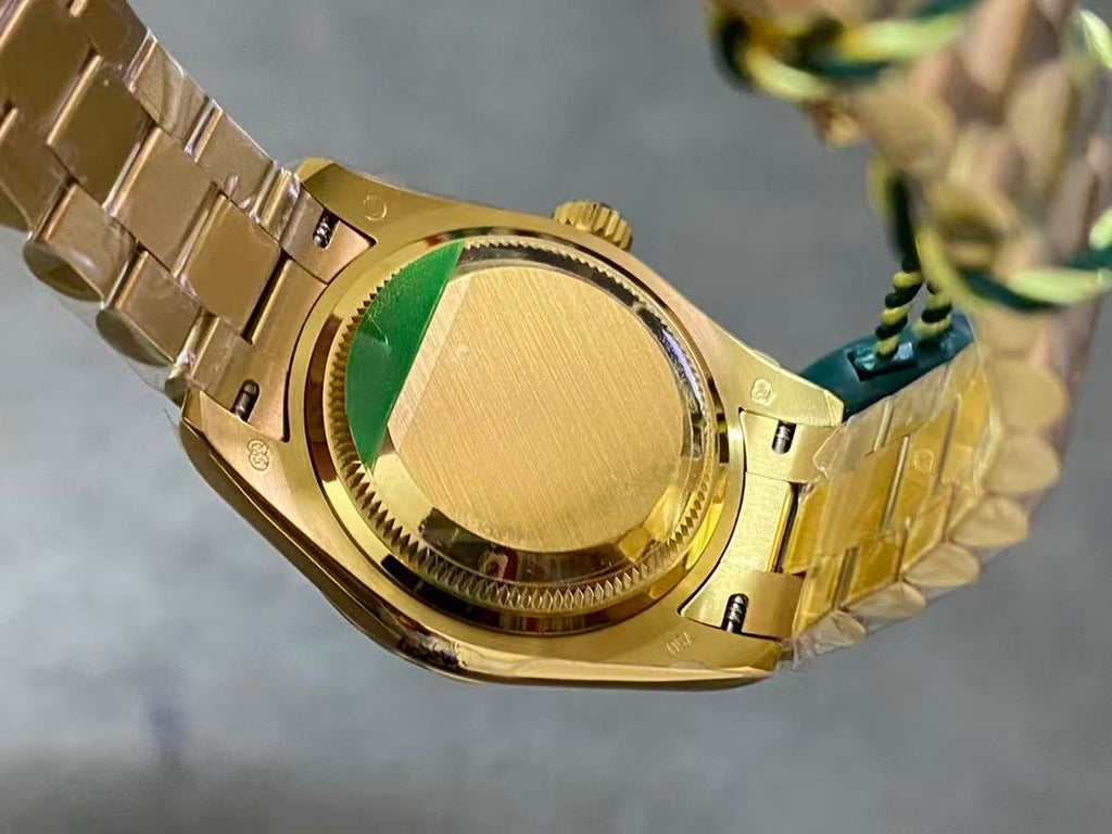 OYSTER PERPETUAL DATEJUST WATCH 28MM IN GOLD AND WHITE