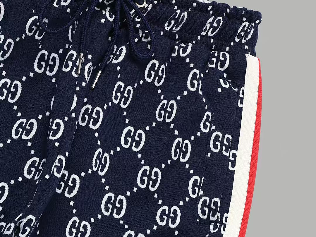 GUCCI KNITTED PANTS IN NAVY BLUE