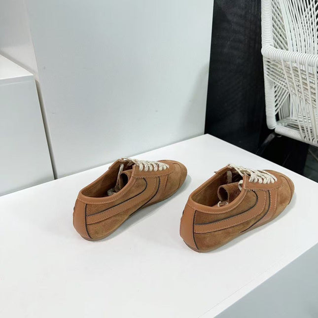 DRIESVAN NOTEN SNEAKER IN BROWN SUEDE AND CALFSKIN