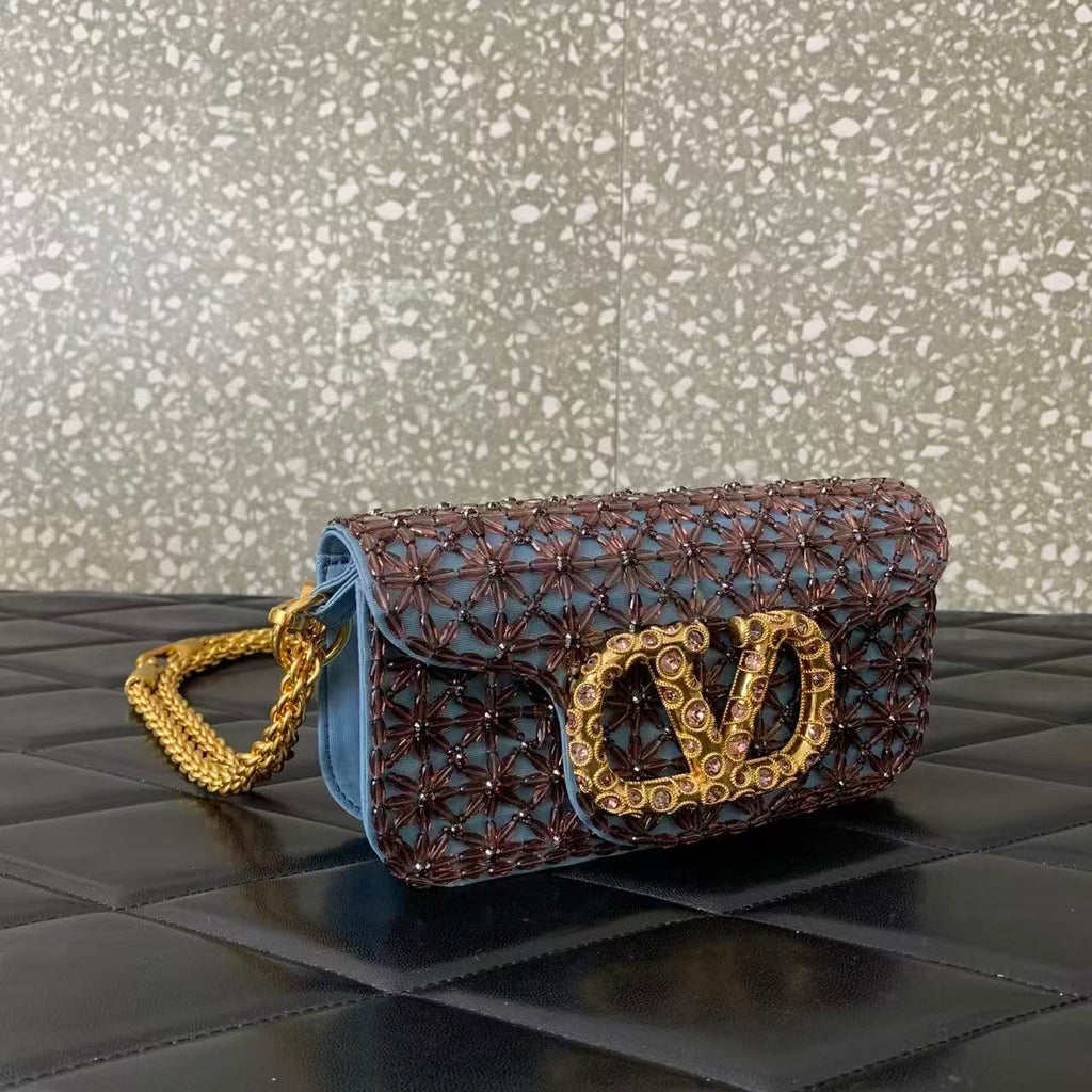 GARAVANI MINI VLOGO CRYSTAL 19 IN BLUE AND PURPLE TP3