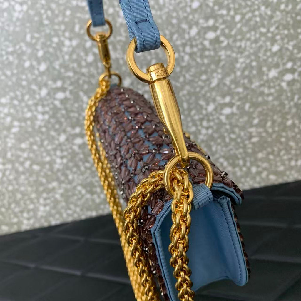 GARAVANI MINI VLOGO CRYSTAL 19 IN BLUE AND PURPLE TP3