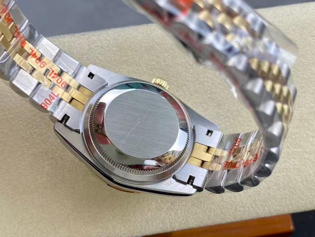 DATEJUST 31MM GOLD STEEL DIAMOND NUMERALS
