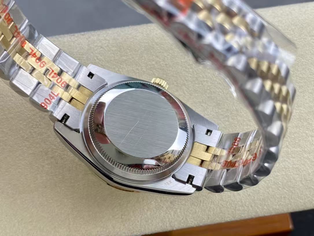 DATEJUST 31MM GOLD STEEL DIAMOND NUMERALS
