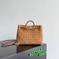 BOTTEGA VENETA ANDIAMO 25 IN BROWN SUEDE