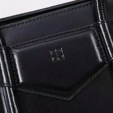 GIVENCHY TOP HANDLE BAG 29 IN BLACK CALFSKIN GOLD HARDWARE