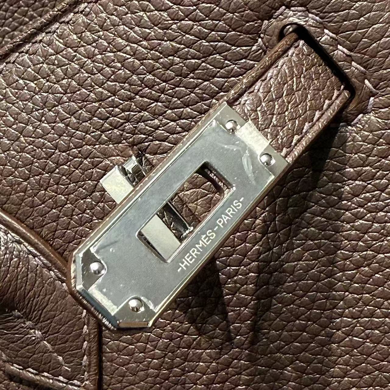 HM BIRKIN 35CM IN CHOCOLATE BROWN TOGO LEATHER SILVER-TONE HARDWARE
