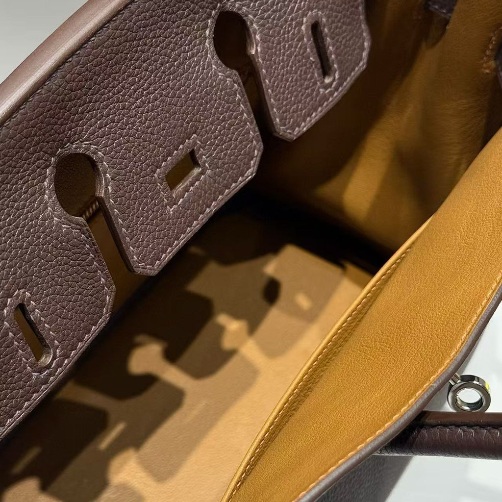 HM BIRKIN 35CM IN CHOCOLATE BROWN TOGO LEATHER SILVER-TONE HARDWARE