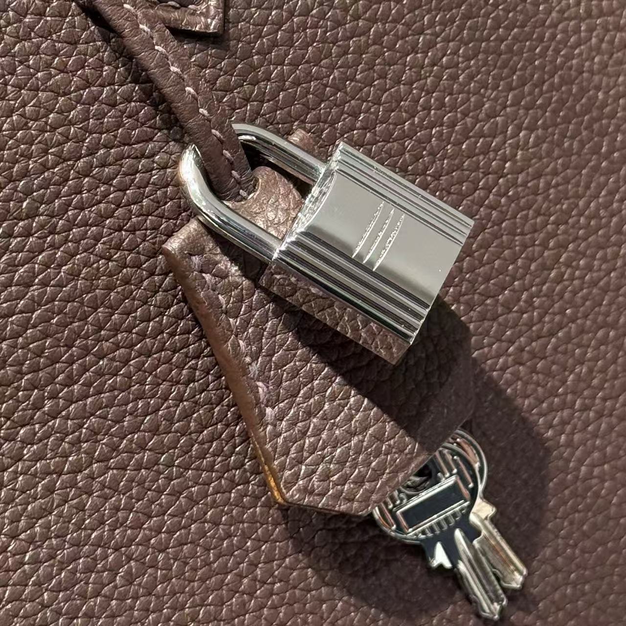 HM BIRKIN 25CM IN CHOCOLATE BROWN TOGO LEATHER SILVER HARDWARE