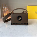 FENDI 25 SHOULDER BAG IN DARK BROWN CALFSKIN TP3