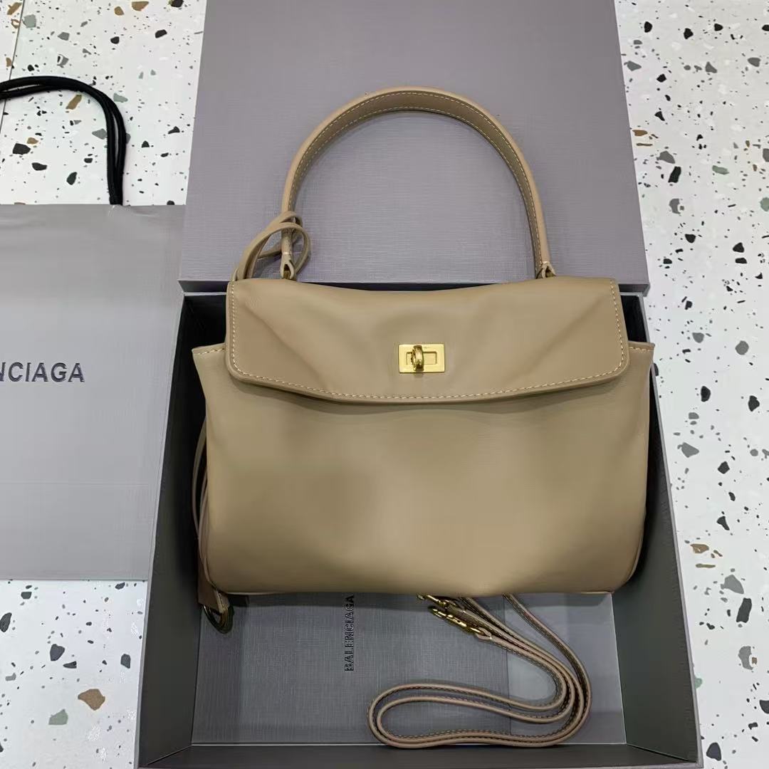 RODEO SMALL BAG 29 IN CAMEL BROWN CALFSKIN GOLD HARDWARE TP3