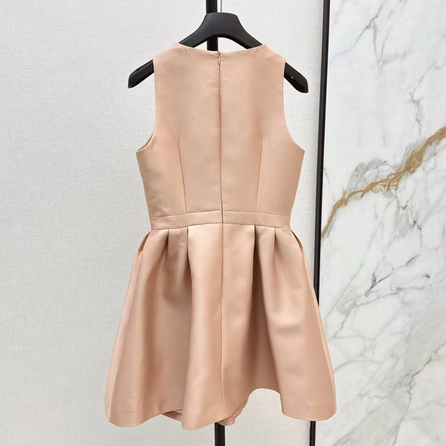 DIOR DRESS IN DARK NUDE