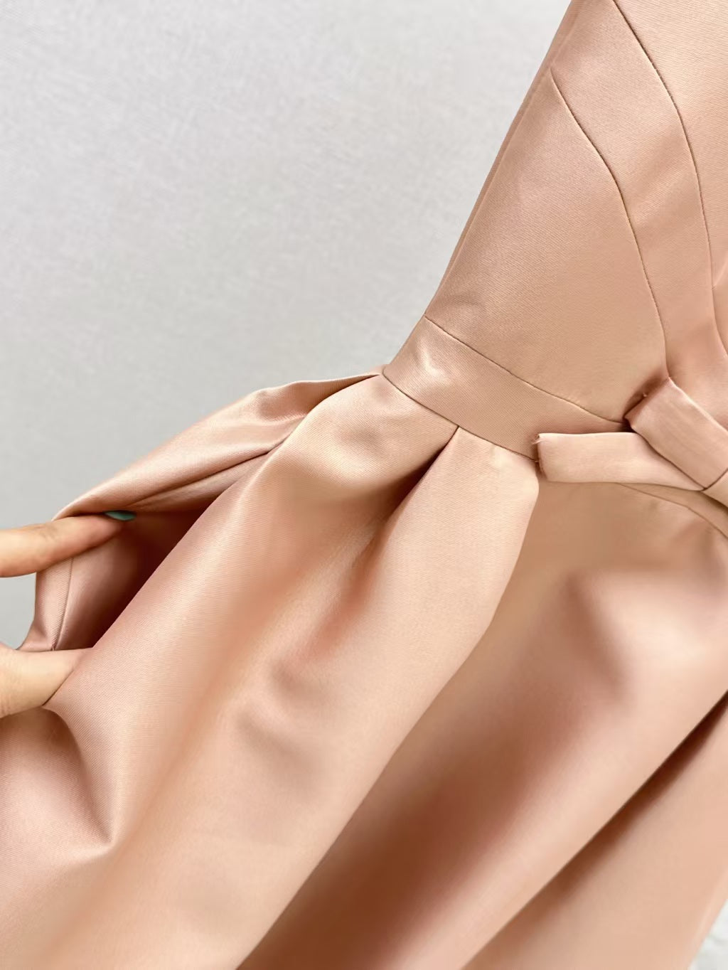 DIOR DRESS IN DARK NUDE