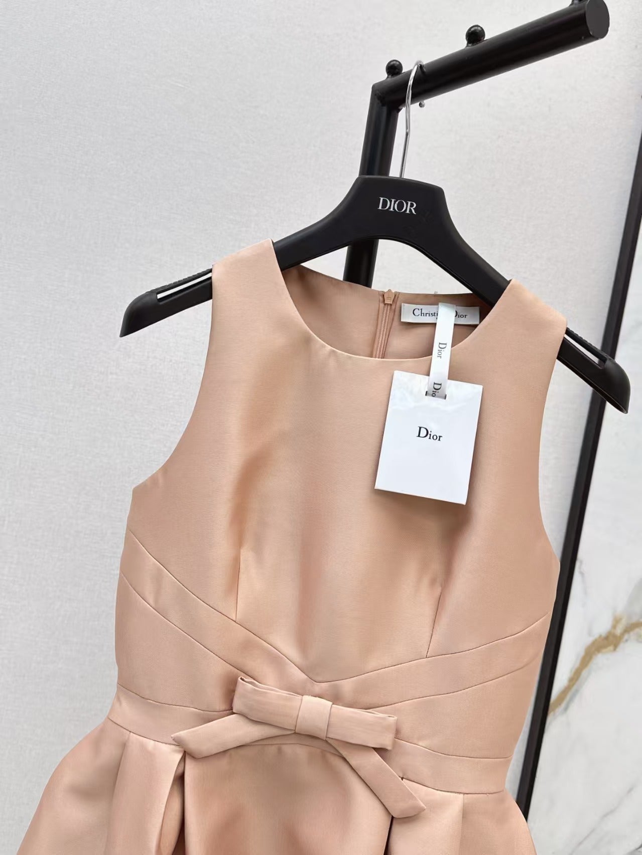 DIOR DRESS IN DARK NUDE