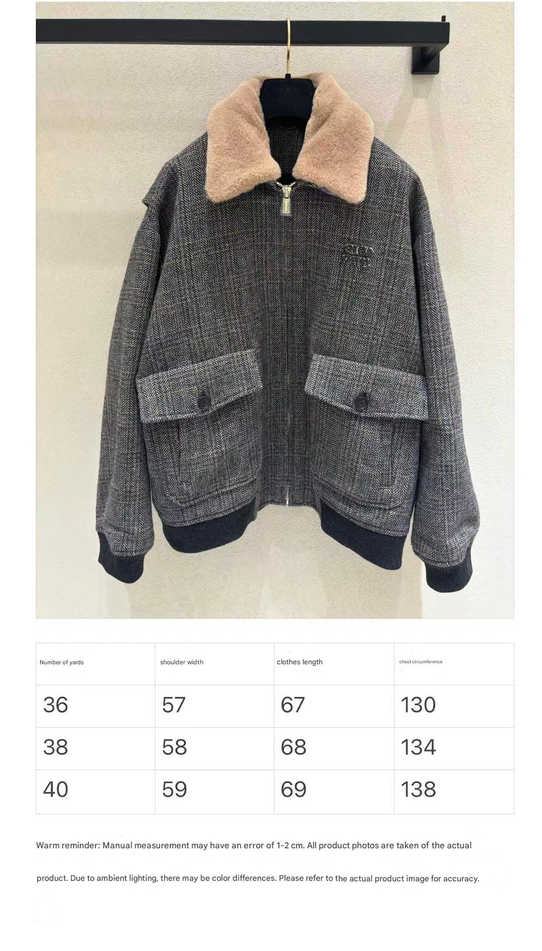 MIUMIU JACKET IN GREY PLAID WOOL
