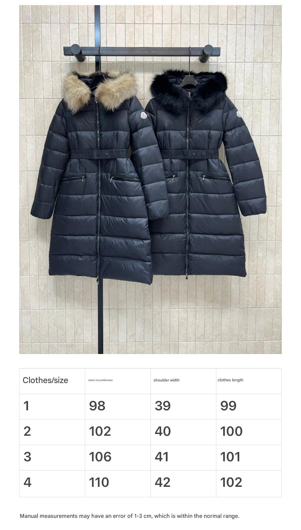 MONCLER HOODED PUFFER JACKET IN BLACK STYLE 124